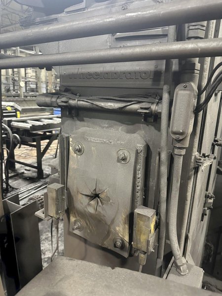 6" X (2) 15 HP WHEEL WHEELABRATOR "SKEW ROLL PIPE &amp; BAR" SHOT BLAST BLASTER SYSTEM: STOCK #20002