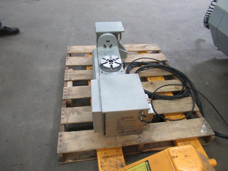 Haas TR-160 2-Axis Programmable Trunnion Table, 6.3" Rotary Platen, Sigma 1  Brushless Drives, Air Brake