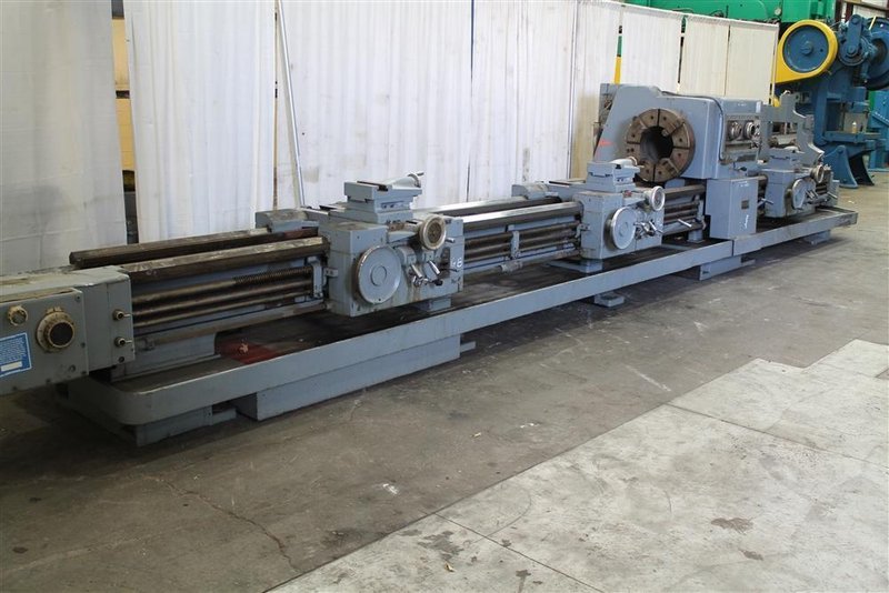 28" X 96" &amp; 240" LODGE &amp; SHIPLEY HOLLOW SPINDLE ENGINE LATHE: #61474