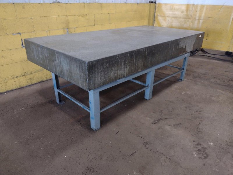 8' X 4' X 10" CHALLENGE PRECISION LAYOUT INSPECTION GRANITE TABLE: STOCK #23791