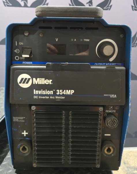MILLER INVISION 354MP DC INVERTER ARC WELDER USED
