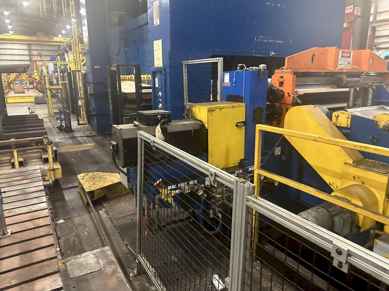 72" X .128" X 70,000 # AUTOMATIC FEED CO. SERVO FEEDLINE WITH HER-VOSS LEVELER. STOCK # 1162623