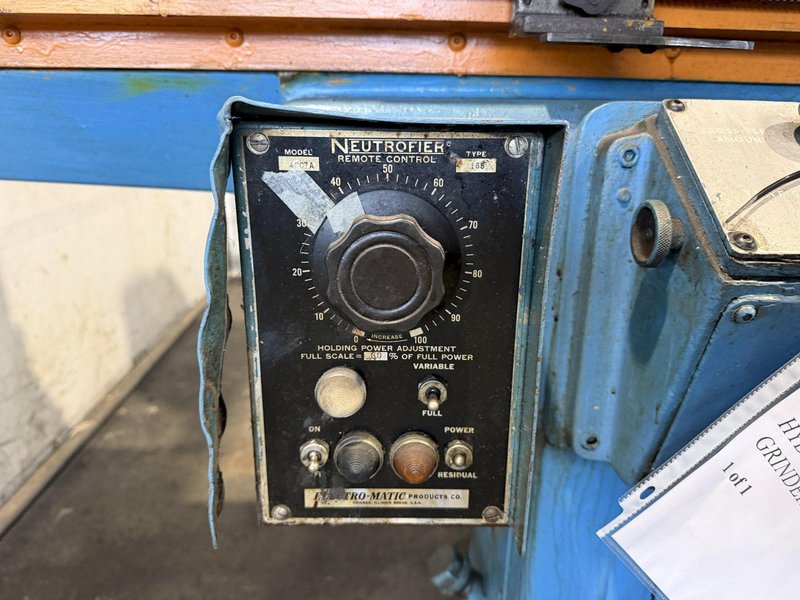 12" X 36" BROWN &amp; SHARPE 1236 MICROMASTER HYDRAULIC SURFACE GRINDER. STOCK # 0116923.
