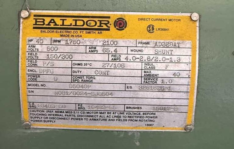 54" x 6.50" x 30,000# Stamco Slitting Line# 4057