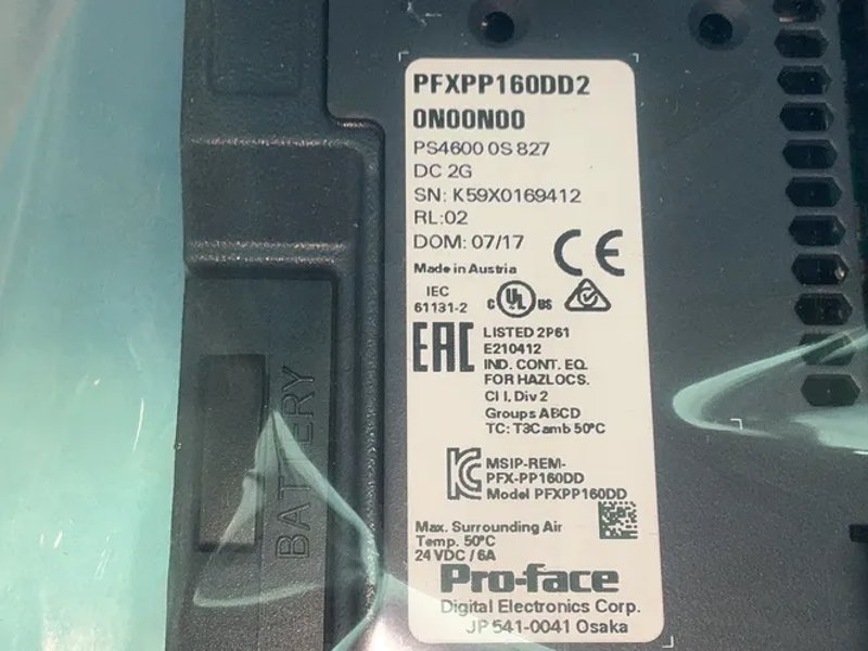 Pro-face Touch Screen Industrial Pc - Pfxpp160dd20n00n00