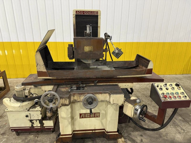 12" X 24" ACER MODEL #AGS-1224AHD HYDRAULIC HORIZONTAL SURFACE GRINDER: STOCK # 4144