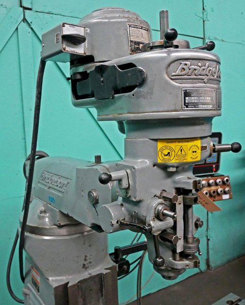 Bridgeport 9" x 48" 8-Speed Step-Pulley Vertical Milling Machine, Series I