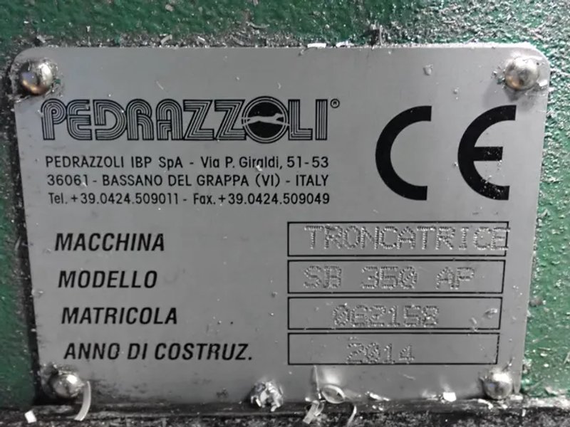 Pedrazzoli 12" Automatic Circular Cold Saw  - Sb 350 Ap