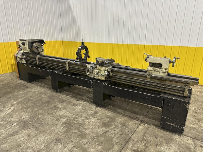 19" X 144" LEBLOND MAKINO MODEL #15E REGAL ENGINE LATHE W/ METRIC 3" HOLE: STOCK #22816