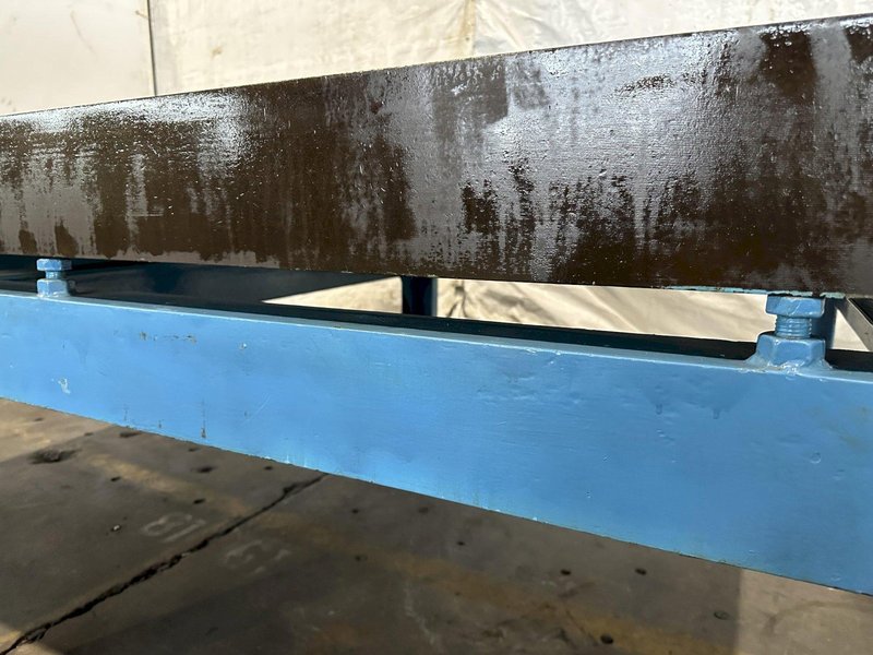 60" X 96" CAST IRON SURFACE PLATE W/ STAND. STOCK # 0850523.