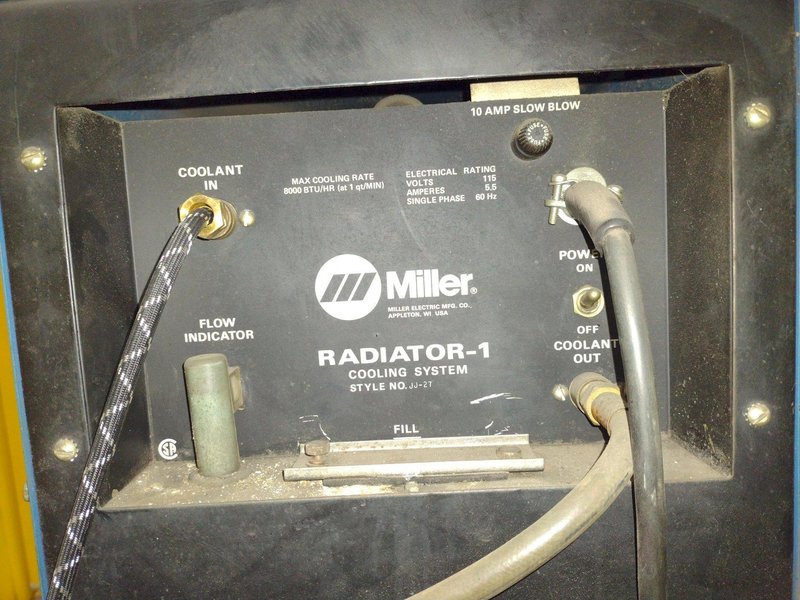 MILLER MODEL #SYNCROWAVE 250 AC/DC WELDER &amp; RADIATOR-1 CHILLER: YOBRO #24819