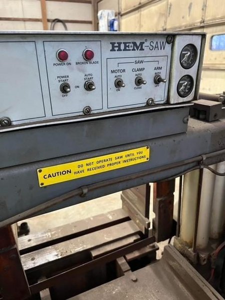 16″ x 12.75" HEM SIDEWINDER HORIZONTAL BAND SAW STOCK# 3418
