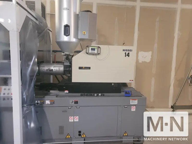 121 TON  2 OZ NISSEI MODEL NEX110-9E INJECTION MOLDING MACHINE MFG 2007