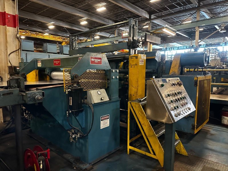 60" x .135" x 40,000# Cincinnati/Braner Loop Cut-To-Length Line with Herr Voss 6HI Leveler