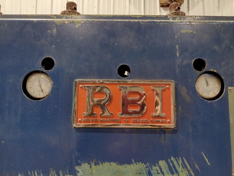 20,000 LB X 36" RED BUD INDUSTRIES (RBI) POWER DRIVEN UNCOILER, COIL CAR &amp; STRAIGHTENER: STOCK #19256