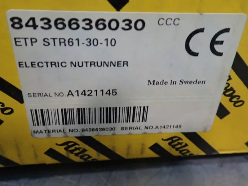 Atlas Copco Electric Nutrunner - Etp Str61-30-10