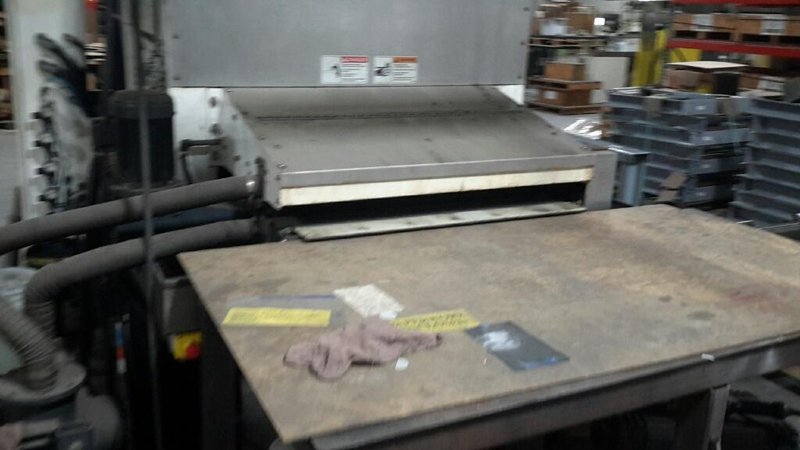 37" TIMESAVER - 3100 Series LYNX “Wet” Combination Belt/Brush Finishing Machine, Model 3121-13-04