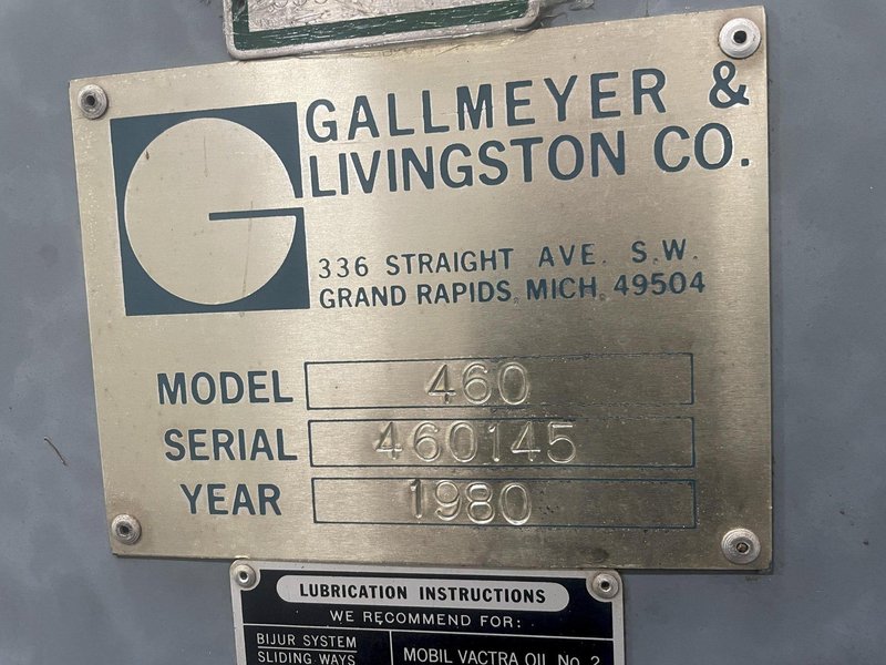 14" X 24" GRAND RAPIDS #460 HORIZONTAL SURFACE GRINDER: STOCK #77030