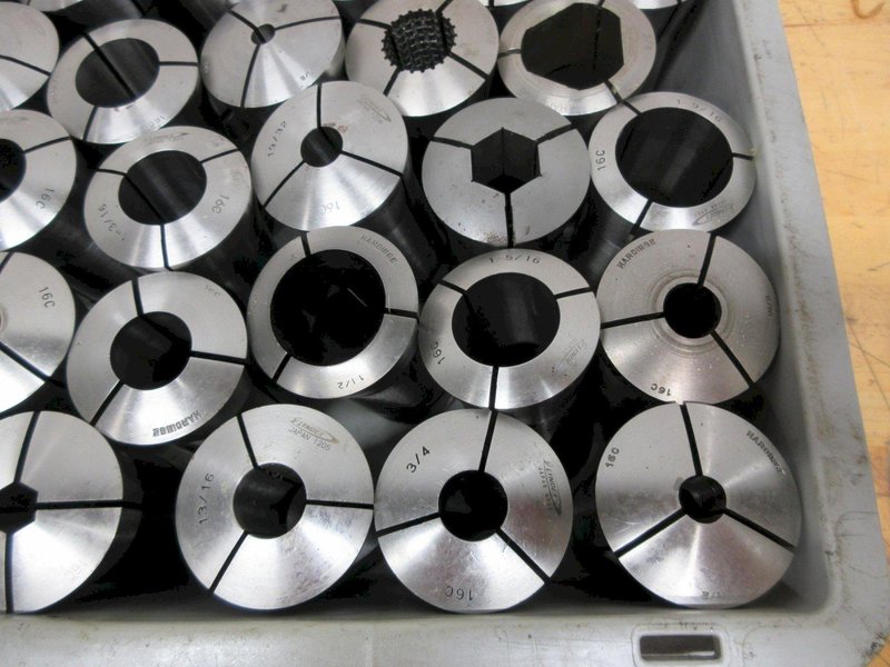 Hardinge &amp; Lyndex 16C Collets (30pcs) Assorted Diameters and Shapes- Auction Item