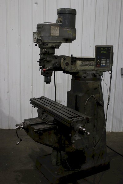 1-1/2 HP BRIDGEPORT RAM TYPE VERTICAL MILL:  STOCK #76551