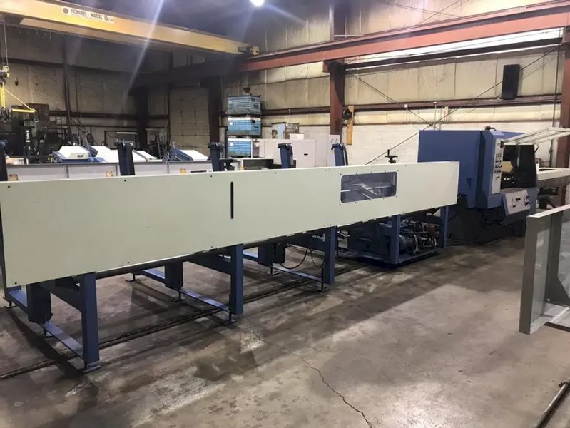 USED SIMEC MODEL CICLOMEC 122 CNC AUTOMATIC COLD SAW WITH 20' LOADING RACK, Year 2001