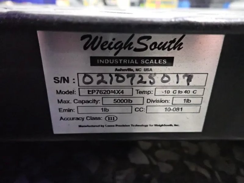 Industrial Scales  5000 Lbs / 48" X 48" Digital Floor Scale  - Lp760-4x4