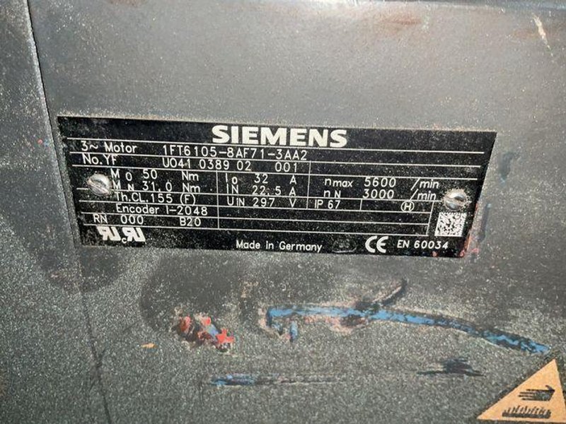 Siemens  Servo Motor  - 1ft6105-8af71-3aa2