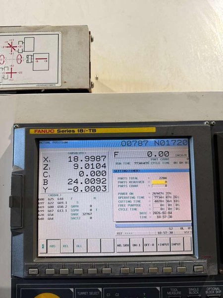Daewoo Puma TT2500SY Multi Axis CNC Lathe – Y Axis Twin Spindle Twin Turret