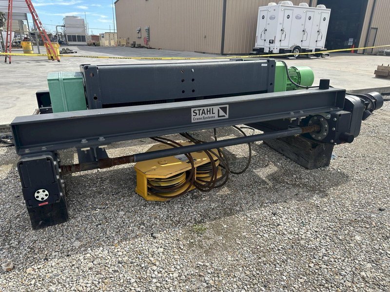 50 TON X 42'8"' PROSERV ANCHOR DOUBLE GIRDER OVERHEAD BRIDGE CRANE. STOCK # 0871724