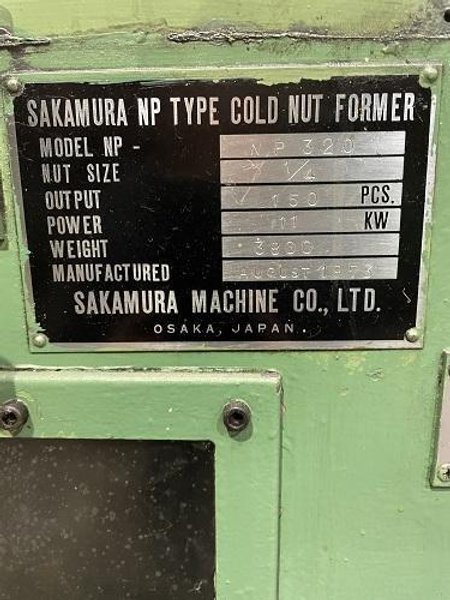 1/4" SAKAMURA NP 320 NUT FORMER