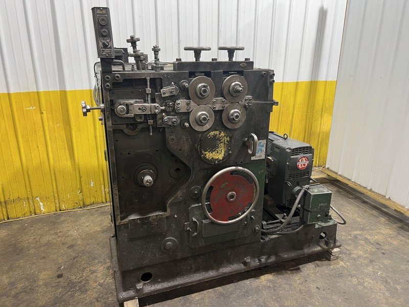 .148" X 2.75" TORRINGTON MODEL #W12A WIRE SPRING COILER / COIL MAKING MACHINE: STOCK #18806