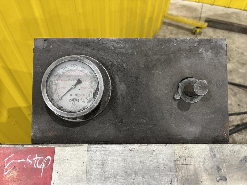 200 TON (2-3/8" TO 9-5/8") DIAMETER TRUE GRIT MODEL CT200 HYDRAULIC TUBE &amp; PIPE PUSH POINTER / END FORMER/ SWAGING PRESS: STOCK #22399