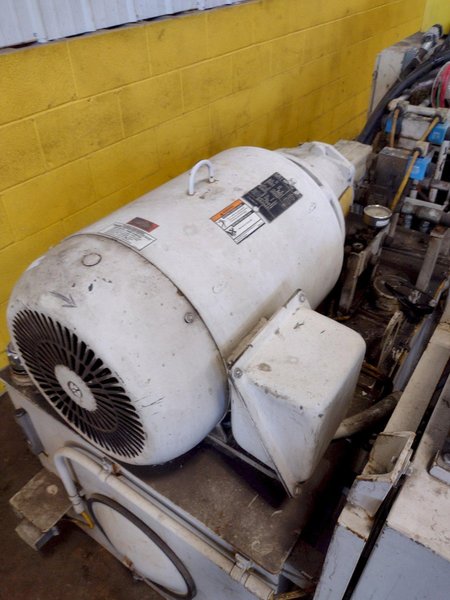25,000 LB. MITCHELL (4) DIE IN LINE TUBULAR CONVEYOR ROLL SHAFT END FORMING MACHINE: STOCK #15298