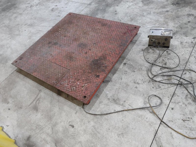 10,000 LBS BRECHBUHLER MODEL #UMC600AAAC PLATFORM FLOOR SCALE: STOCK #21653