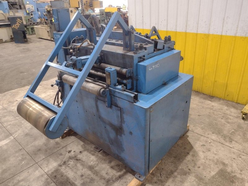 24" COOPER WEYMOUTH 7 ROLL MOTORIZED POWERED COIL STRIP STRAIGHTENER: STOCK #23702