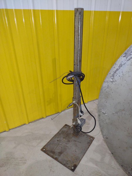 500 LB X 10" JACO MODEL #JVRE-510-1 MOTORIZED UNCOILER COIL REEL: STOCK #20086