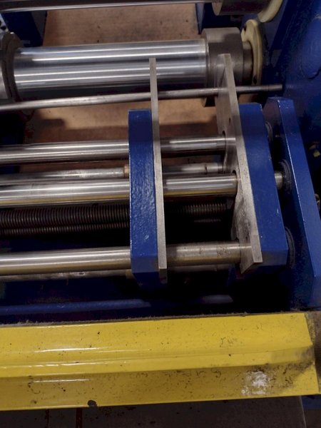 8" WIDE TORRINGTON 2-5/8" ARBOR PULL-THROUGH SLITTING LINE: STOCK #16505