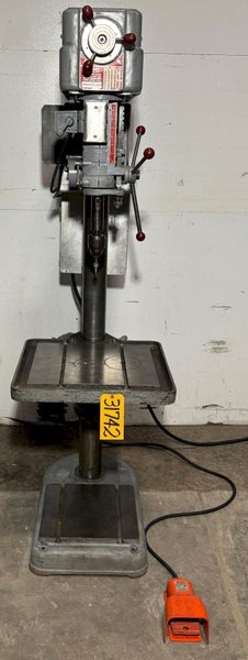 20" Powermatic Single Spindle Drill 1200, V-Speed, 3 M.T., 22" x 19" Tbl., 1 HP