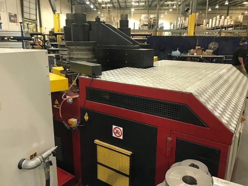 (2015) 10" X 10" X .40" TAURING ALPHA-200CNCI CNC ANGLE BENDING ROLL. STOCK # 0744422