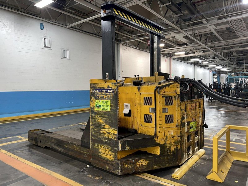 60,000 LBS RICO MODEL #HLR600 ELECTRIC FORKLIFT / DIE-CART / COIL-CARRIER. STOCK #1004225