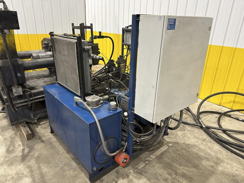 200 TON (2-3/8" TO 9-5/8") DIAMETER TRUE GRIT MODEL CT200 HYDRAULIC TUBE &amp; PIPE PUSH POINTER / END FORMER/ SWAGING PRESS: STOCK #22399