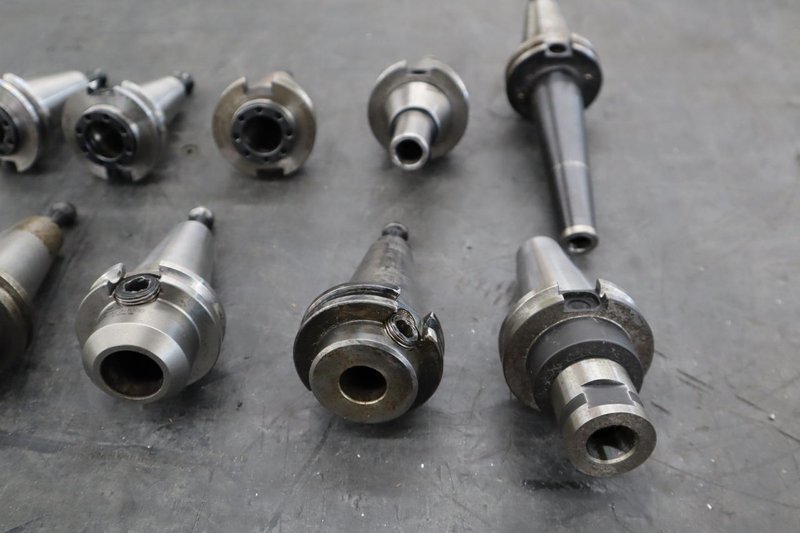 CT40 Taper Tool Holders: (3) Er2 Collet Holders, (2) Shell Mill Drivers, (5) End Mill Holders- Auction Item
