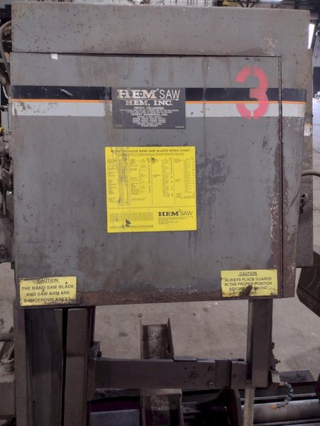 18" X 24" HEM MODEL #VT120HM POWER MITER/TILT VERTICAL BAND SAW: STOCK #19132