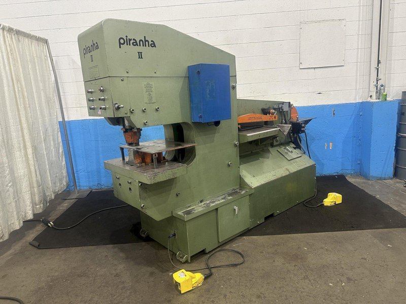 140  TON PIRANHA MODEL #PII-140  HYDRAULIC IRONWORKER: STOCK #77377