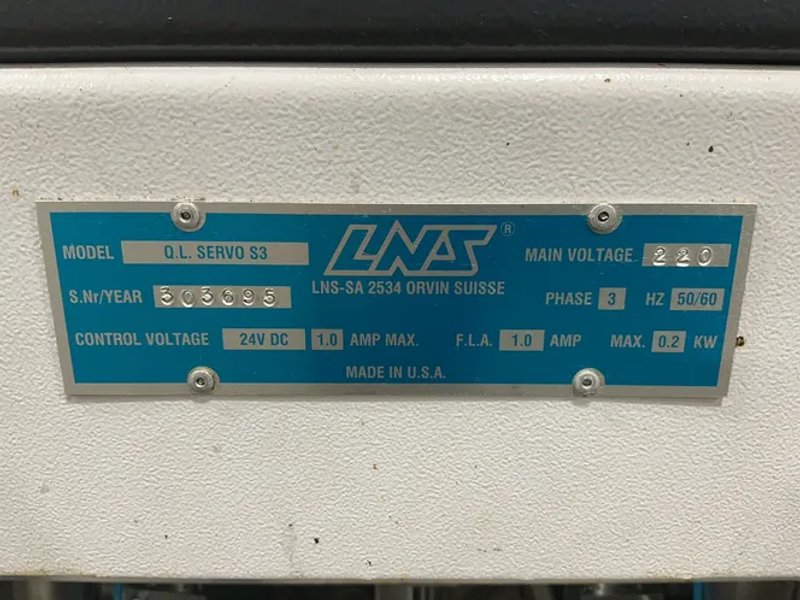 Lns 70” Automatic Bar Feeder - Q.l. Servo S3