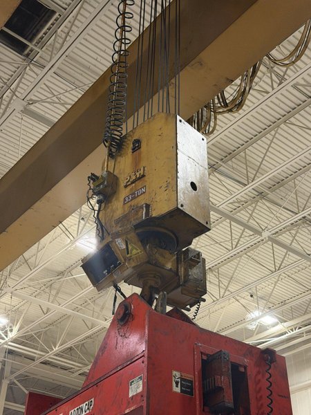 33 TON x 97' P&amp;H CLASS D DOUBLE GIRDER OVERHEAD BRIDGE CRANE: YOBRO #26426