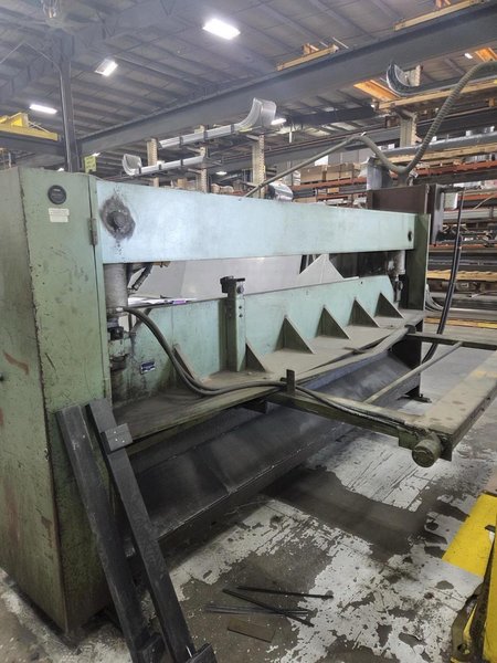 1/4″ x 12′ Betenbender Hydraulic Shear, 1989 – Backgauge