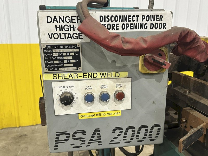 10" GUILD MODEL #PSA-200 SHEAR END COIL STRIP WELDER: STOCK #22607