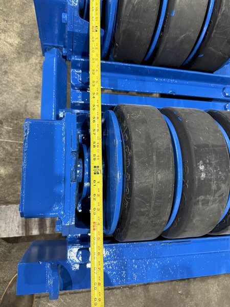 40 TON (80,000 LBS) ARONSON POWERED TANK TURNING ROLLS, 1 DRIVE &amp; 3 IDLERS: YOBRO #26164