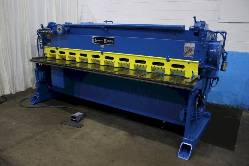 10' X 10 GA LODGE &amp; SHIPLEY MECHANICAL SHEAR: STOCK #75069
